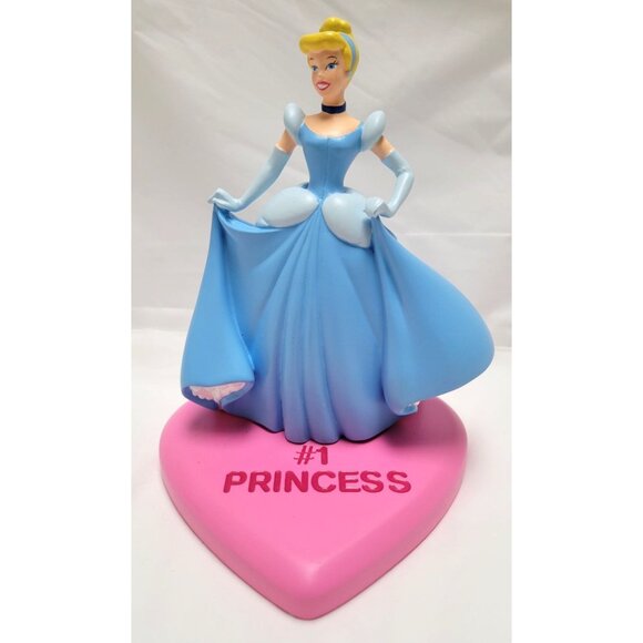 Disney Store Cinderella Figurine #1 Princess Pink Heart Base 5" Tall - Picture 2 of 10